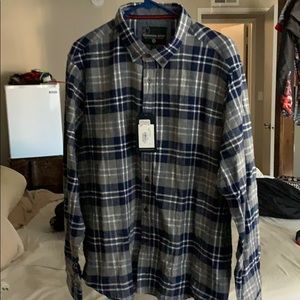 Blue soft touch flannel